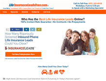 Tablet Screenshot of lifeinsuranceleadsfree.com
